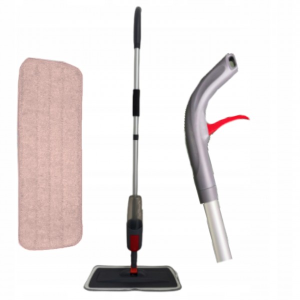 MOP PŁASKI ZE SPRYSKIWACZEM 118CM ZBIORNIK 350 ML WKŁAD Z MIKROFIBRY KRAFT MOP PŁASKI ZE SPRYSKIWACZEM 118CM ZBIORNIK 350 ML WKŁAD Z MIKROFIBRY KRAFT