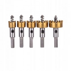 KRAFT&DELE OTWORNICE WIDIOWE DO METALU DREWNA STALI 5 SZT. 16-30 mm KD10870