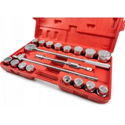 MAR-POL ZESTAW KLUCZE NASADOWE 21PC 3/4" 19-50mm 12-kąt WALIZKA M58253