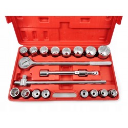 MAR-POL ZESTAW KLUCZE NASADOWE 21PC 3/4" 19-50mm 12-kąt WALIZKA M58253