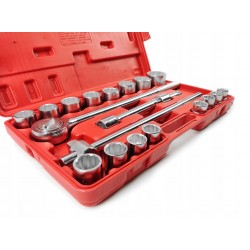 MAR-POL ZESTAW KLUCZE NASADOWE 21PC 3/4" 19-50mm 12-kąt WALIZKA M58253