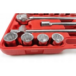 MAR-POL ZESTAW KLUCZE NASADOWE 21PC 3/4" 19-50mm 12-kąt WALIZKA M58253