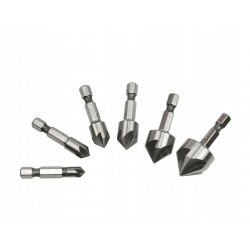 GEKO ZESTAW POGŁĘBIACZY DO METALU 6,3-20,5MM 6SZT. HEX WALIZKA G38574