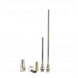 PISTOLET DO PRZEDMUCHIWANIA Z RURKĄ + WYMIENNE KOŃCÓWKI ALUMINIUM M80707A