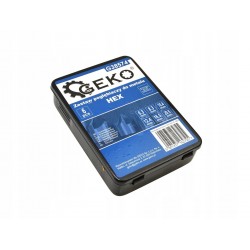 GEKO ZESTAW POGŁĘBIACZY DO METALU 6,3-20,5MM 6SZT. HEX WALIZKA G38574