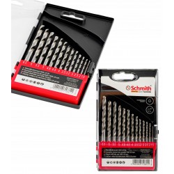 SCHMITH ZESTAW WIERTEŁ DO METALU HSS STALI TWORZYW 13SZT WIERTŁA 1,5-6,5MM