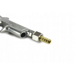 PISTOLET DO PRZEDMUCHIWANIA Z RURKĄ + WYMIENNE KOŃCÓWKI ALUMINIUM M80707A