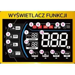 SPAWARKA INWERTOROWA INWERTEROWA LCD MMA PULSE TIG-LIFT 330A IGBT 6,7 kVA