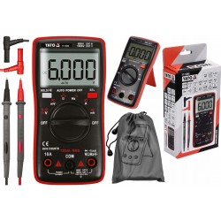 YATO MIERNIK CYFROWY TRUE RMS LCD AUTOMATYCZNY ZAKRES MULTIMETR YT-73096
