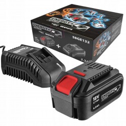 GRAPHITE ZESTAW AKUMULATOR 4Ah BATERIA LI-ION 58GE132 + ŁADOWARKA ENERGY+
