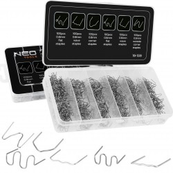 NEO ZSZYWKI DO PLASTIKU ZESTAW SZYWEK 600 SZT. 6 RODZAJÓW ORGANIZER 19-159