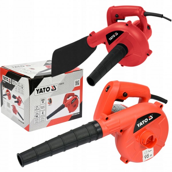 YATO DMUCHAWA ODKURZACZ OGRODOWA MAŁA DO LIŚCI ELEKTRYCZNA 600W 2w1 YT85170