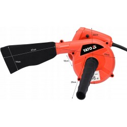 YATO DMUCHAWA ODKURZACZ OGRODOWA MAŁA DO LIŚCI ELEKTRYCZNA 600W 2w1 YT85170