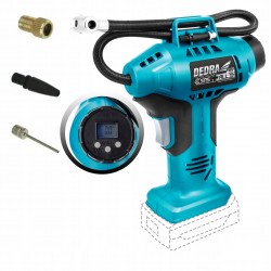 DEDRA KOMPRESOR PISTOLETOWY AKUMULATOROWY 18V SAS+ALL LCD DED7078LCD