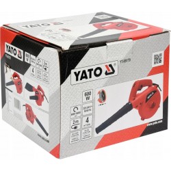 YATO DMUCHAWA ODKURZACZ OGRODOWA MAŁA DO LIŚCI ELEKTRYCZNA 600W 2w1 YT85170