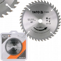YATO TARCZA WIDIOWA DO DREWNA DREWNOPOCHODNYCH 170x16mm 40 ZĘBÓW YT-60583