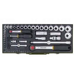 PROXXON ZESTAW KLUCZY NASADOWYCH GRZECHOTKI 1/2 I 1/4 CALA 56 CZ PR23040