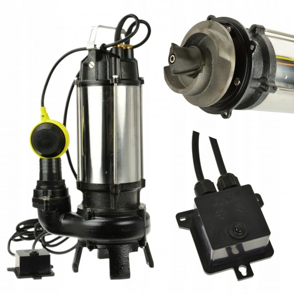 GEKO POMPA ZATAPIALNA DO SZAMBA Z MŁYNKIEM 1.5KW 1500W PREMIUM G81446