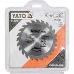 YATO PIŁA PILARKA TARCZOWA TARCZA WIDIOWA DO DREWNA 130X24TX16 MM YT-6050