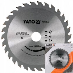 YATO PIŁA PILARKA TARCZOWA TARCZA WIDIOWA DO DREWNA 150X30TX20MM YT-60533