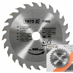 YATO PIŁA PILARKA TARCZOWA TARCZA WIDIOWA DO DREWNA 130X24TX16 MM YT-6050