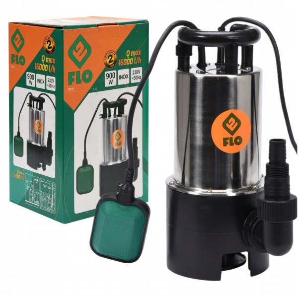 POMPA WODY BRUDNEJ CZYSTEJ ZANURZENIOWA 900W INOX 16000l/h WYDAJNA + PŁYWAK POMPA WODY BRUDNEJ CZYSTEJ ZANURZENIOWA 900W INOX 16000l/h WYDAJNA + PŁYWAK