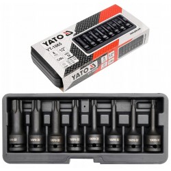 YATO YT-1065 ZESTAW KLUCZY UDROWYCH TRZPIENIOWYCH NASADEK TORX 1/2" T30-T80
