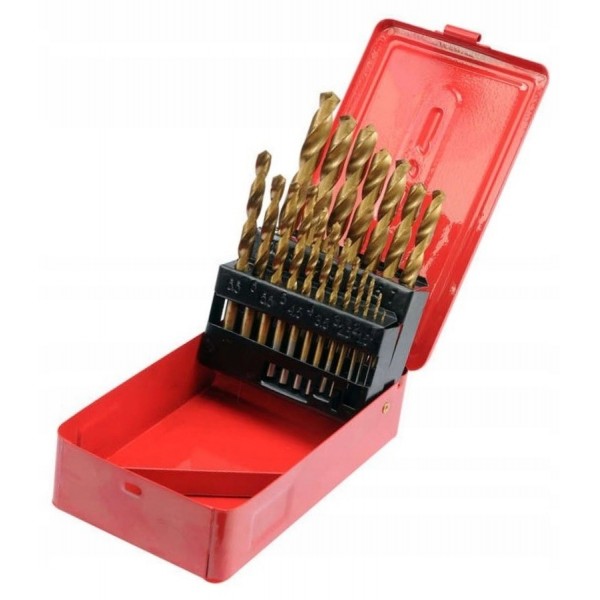 STHOR WIERTŁA TYTANOWE DO METALU YATO 1-10mm 19 SZTUK ZE STALI HSS 22330 STHOR WIERTŁA TYTANOWE DO METALU YATO 1-10mm 19 SZTUK ZE STALI HSS 22330