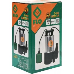 POMPA WODY BRUDNEJ CZYSTEJ ZANURZENIOWA 900W INOX 16000l/h WYDAJNA + PŁYWAK