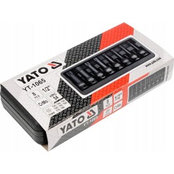 YATO YT-1065 ZESTAW KLUCZY UDROWYCH TRZPIENIOWYCH NASADEK TORX 1/2" T30-T80