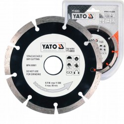 YATO TARCZA DIAMENTOWA SEGMENTOWA 125MM SZLIFIEREK KĄTOWYCH BETONU YT-6003
