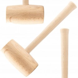 TOPEX MŁOTEK DREWNIANY OKRĄGŁY DO PODBIJANIA 70 MM TRZONEK DREWNIANY 02A057