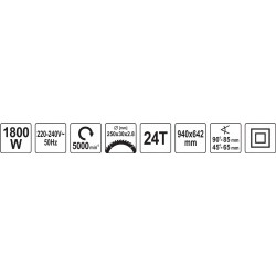YATO PIŁA STOŁOWA 250MM PILARKA KRAJZEGA ELEKTRYCZNA 1800W YT-82165