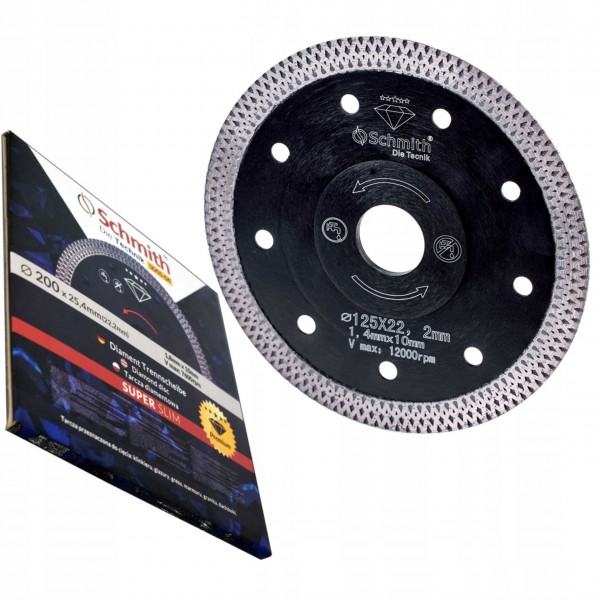 SCHMITH TARCZA DIAMENTOWA PREMIUM SLIM 115x1,3x10x22,2mm DO BETONU SDSS-01