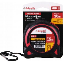SCHMITH MIARA TAŚMA METRÓWKA MIARKA ZWIJANA 10M X 30MM MAGNES SMZ-08-10/30