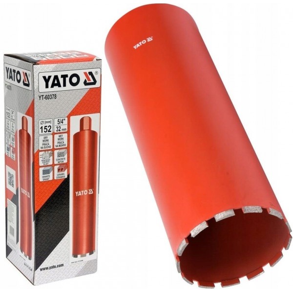 YATO WIERTŁO KORONOWE OTWORNICA DO WIERTNICY 152MM WIERTNICA 1 1/4 YT-60378 YATO WIERTŁO KORONOWE OTWORNICA DO WIERTNICY 152MM WIERTNICA 1 1/4 YT-60378