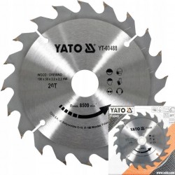 YATO PROFESJONALNA TARCZA TNĄCA WIDIOWA DO DREWNA 190x20Tx30mm YT-60488