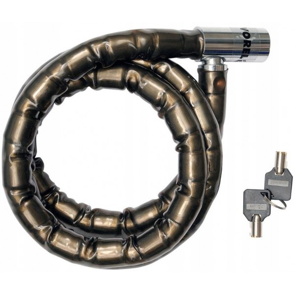 VOREL ZAPIĘCIE MOTOCYKLOWE LINKA ZBROJONA NA KLUCZ 25 MM X 150 CM 77861 VOREL ZAPIĘCIE MOTOCYKLOWE LINKA ZBROJONA NA KLUCZ 25 MM X 150 CM 77861