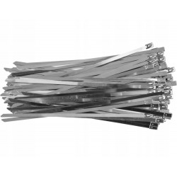 YATO OPASKI ZACISKOWE ZE STALI NIERDZEWNEJ 4.6X200MM 100 SZTUK YT-70561