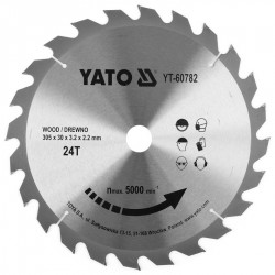 YATO TARCZA PIŁA WIDIOWA DLA YT-82175 DO DREWNA 305X24TX30MM YT-60782