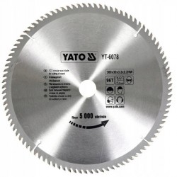 YATO TARCZA PIŁA TARCZOWA WIDIOWA DO CIĘCIA DREWNA 300X96TX30 MM YT-6078