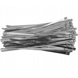 YATO OPASKI ZACISKOWE ZE STALI NIERDZEWNEJ 4.6X200MM 100 SZTUK YT-70561