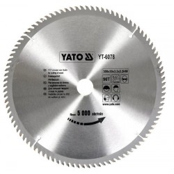 YATO TARCZA PIŁA TARCZOWA WIDIOWA DO CIĘCIA DREWNA 300X96TX30 MM YT-6078
