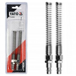 YATO STALOWE SZYBKOZŁĄCZE M ZE SPRĘZYNĄ NA WĄŻ 5X8MM 2 SZTUKI YT-24102
