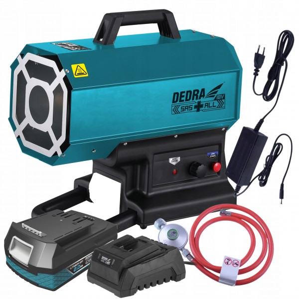 DEDRA NAGRZEWNICA GAZOWA 9-20kW 18V/230V +REDUKTOR DED7185H +AKUMULATOR 2Ah DEDRA NAGRZEWNICA GAZOWA 9-20kW 18V/230V +REDUKTOR DED7185H +AKUMULATOR 2Ah