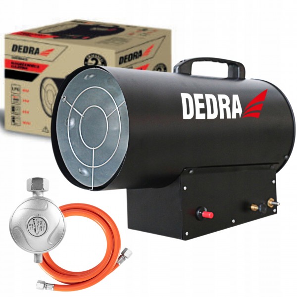 DEDRA NAGRZEWNICA GAZOWA 12-30kW CZARNA Klasa A 230V +REDUKTOR DED9946 DEDRA NAGRZEWNICA GAZOWA 12-30kW CZARNA Klasa A 230V +REDUKTOR DED9946