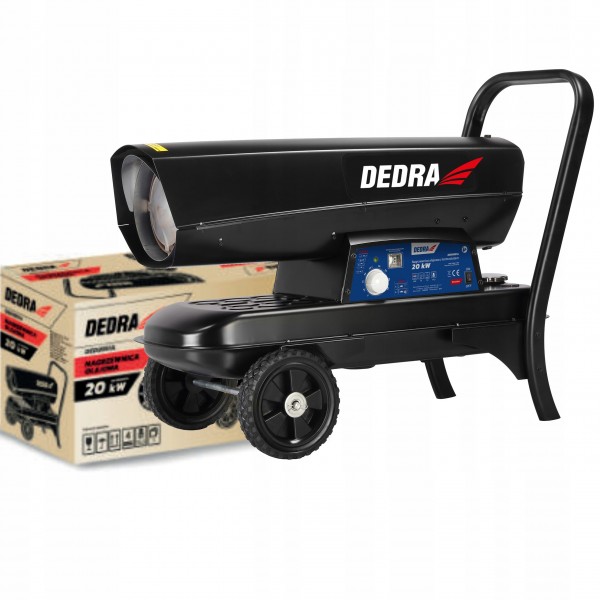 DEDRA NAGRZEWNICA OLEJOWA 20kW ZBIORNIK 19L 450 m3/h KLASA A KÓŁKA DED9951A DEDRA NAGRZEWNICA OLEJOWA 20kW ZBIORNIK 19L 450 m3/h KLASA A KÓŁKA DED9951A