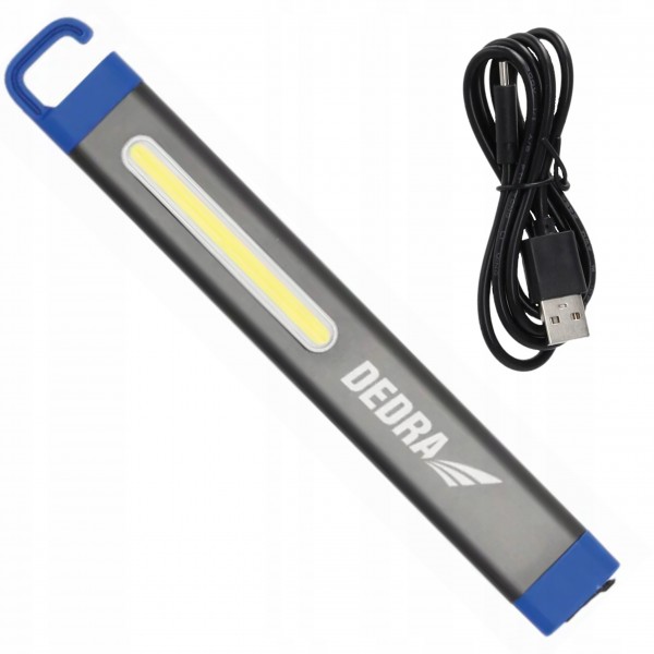 DEDRA LATARKA SLIM COB LED 250LM HACZYK MAGNES + USB-C L0910 DEDRA LATARKA SLIM COB LED 250LM HACZYK MAGNES + USB-C L0910
