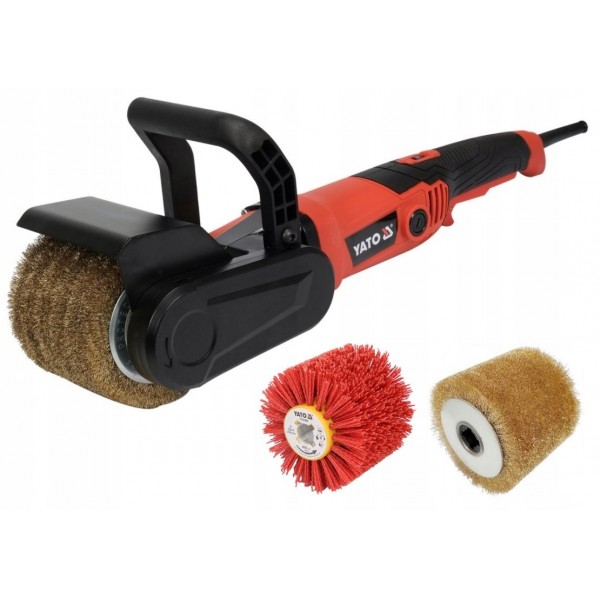YATO SATYNIARKA SZLIFIERKA WALCOWA 1300W STALI DREWNA SATYNOWANIA 2SZCZOTKI YATO SATYNIARKA SZLIFIERKA WALCOWA 1300W STALI DREWNA SATYNOWANIA 2SZCZOTKI