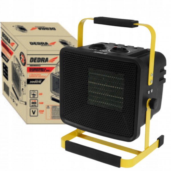 DEDRA NAGRZEWNICA ELEKTRYCZNA PTC 2,0kW FARELKA CERAMICZNA 230V DED9930C3 DEDRA NAGRZEWNICA ELEKTRYCZNA PTC 2,0kW FARELKA CERAMICZNA 230V DED9930C3